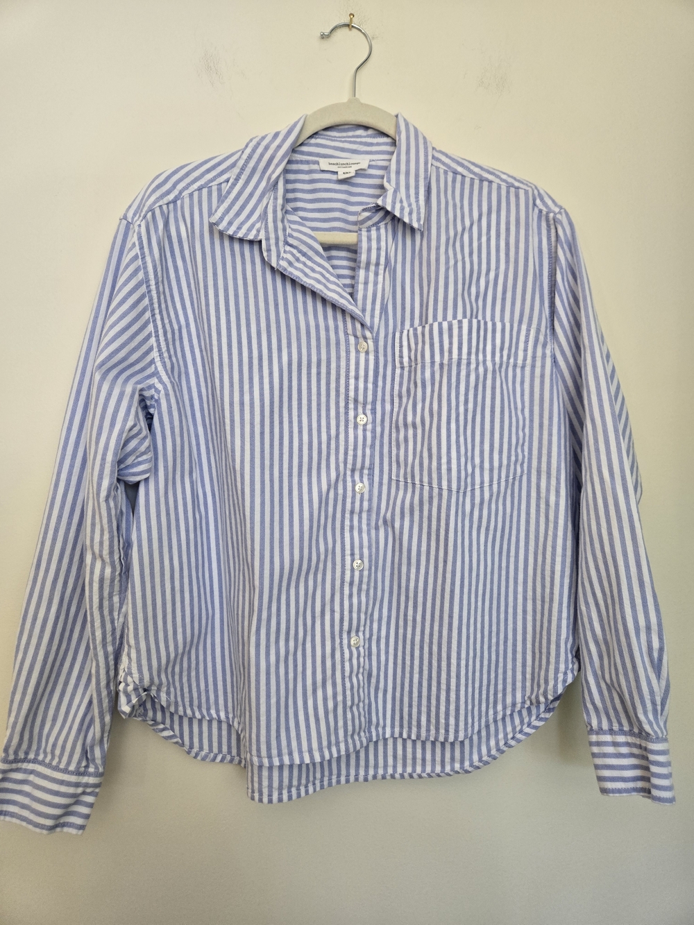 Classic Blue Stripe Button-Down Shirt